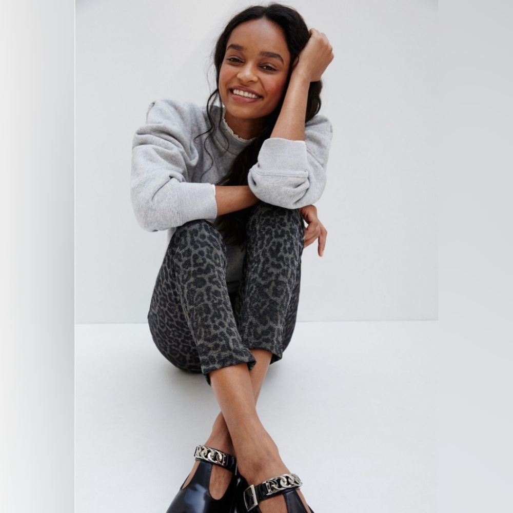 Sanctuary for Anthropologie Runway Shimmer Leopard Leggings